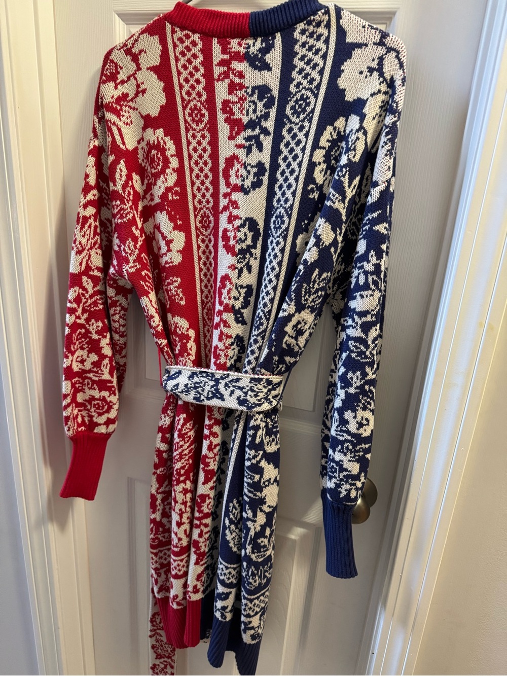 Farm Rio Long Knit Cardigan Size Small - Picture 3 of 5